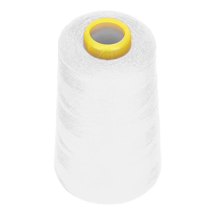 Lot de 2 bobines de fil à coudre en polyester cyan, 3000 yards (2744 m) chacune, 40s/2 fils polyvalents pour machine à coudre et réparations à la main