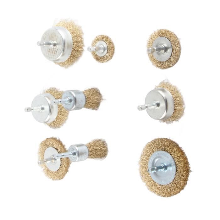 SNAGAROG Lot 5 Brosses Métalliques Tressées 115mm – Pour Meuleuse D'Angle, Dérouillage & Ébavurage