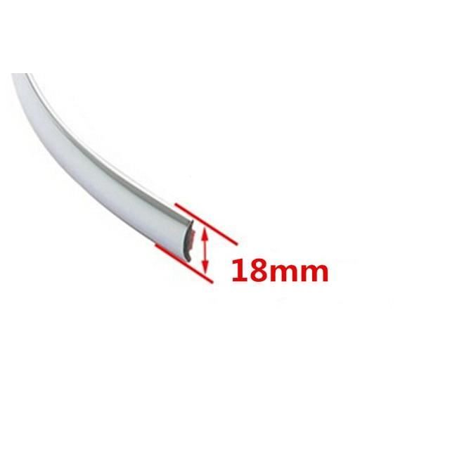 Bande De Garniture Chromée Autocollante 10 Mm X 15 M - PVC épais Pour Protection Et Décoration Voiture - 4