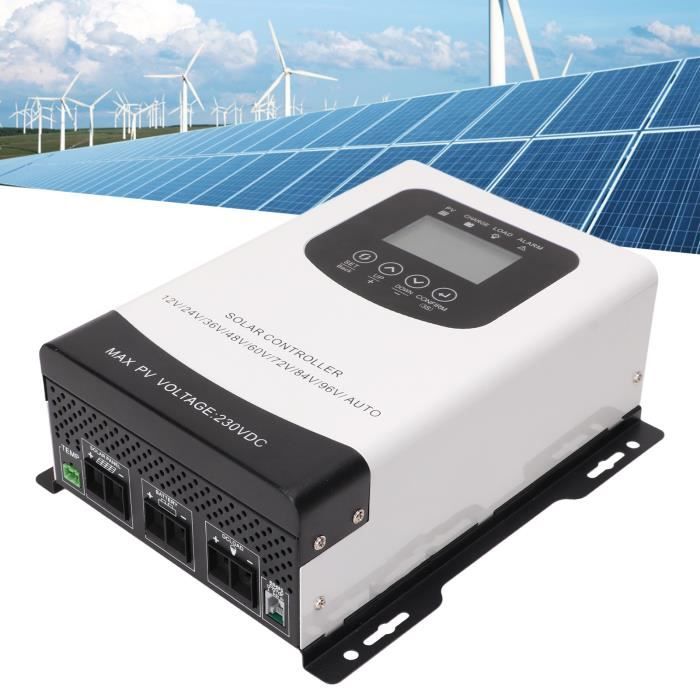 Solar Charge Controller Regolatore Di Carica Solare PowMr PWM 80A - 12V/24V/ 36V/48V, Display LCD, USB MPPT Solar Charge Controller 48V