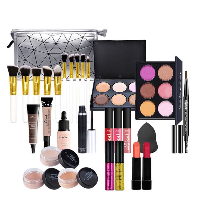 Coffret Maquillage, MKNZOME 50 Pcs Kit Maquillage Femme