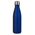 500ml Bouteille d'eau Sport Gourde Inox Isotherme Sans BPA J: Bleu Foncé-1
