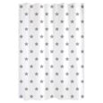 GELCO DESIGN Rideau de douche - 180x200 cm - Motif étoile - Blanc et gris-1