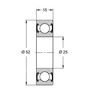 Roulement à gorge profonde 10 Pièces 6002 2RS Mini Ball 6002 RS 6002