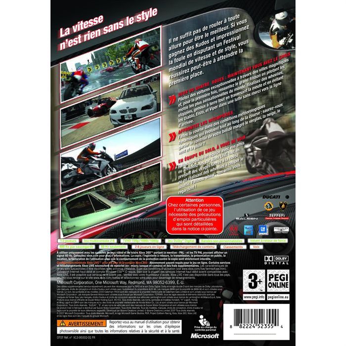 Project Gotham Racing sur Xbox