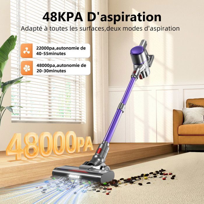 Aspirateur à Main Sans Fil 500W 48Kpa 1,5L Réglage Automatique Pour Poils D’animaux, Tapis Et Sols Durs Puissant Et Pratique 97224198 Aspirateur à Main Sans Fil 500W 48Kpa 1,5L Réglage Automatique Pour Poils D’animaux, Tapis Et Sols Durs Puissant Et Pratique 97224198