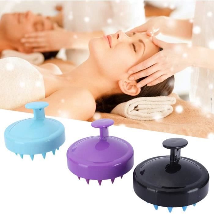 BlissKiss - Brosse de Massage Stimulante pour cuir chevelu - Violette