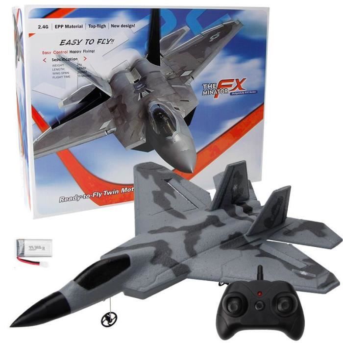 Avion Télécommandé 2.4 GHz Avec Lumières LED - Bimoteur, Nez En Silicone Incassable, Facile à Piloter Pour Débutants Et Enfants