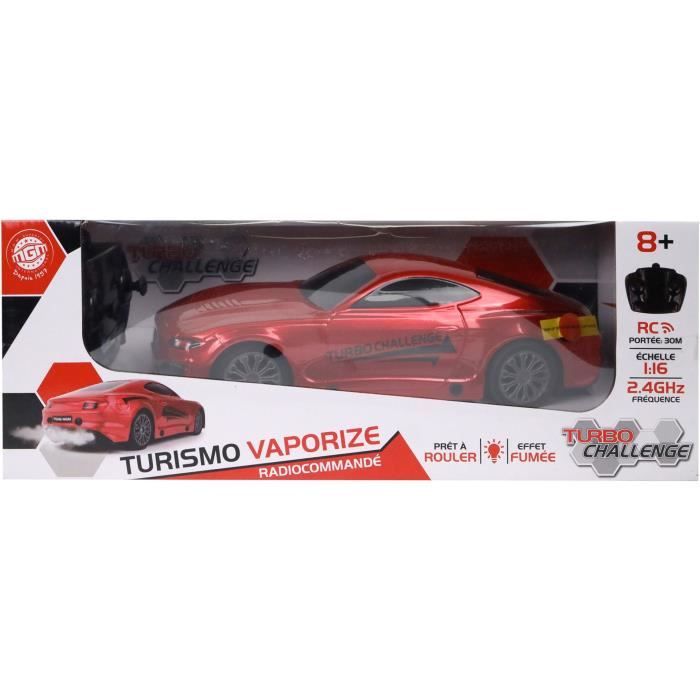 Voiture RC Racing Turbo Challenge - Fumée Lumineuse - 1/16 2.4GHz