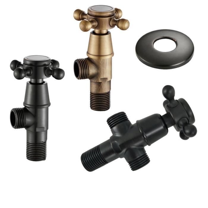 Lot de 2 vannes de réservoir, 1/4 NPT en laiton nickelé pour compresseur d'air Lot de 2 vannes de réservoir, 1/4 NPT en laiton nickelé pour compresseur d'air