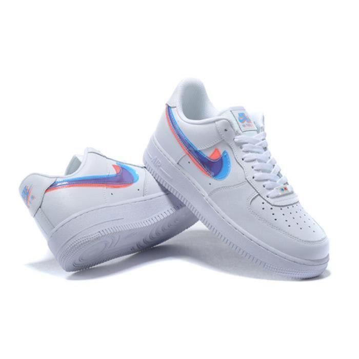 Air force 1 3d deals blanche rouge et bleu