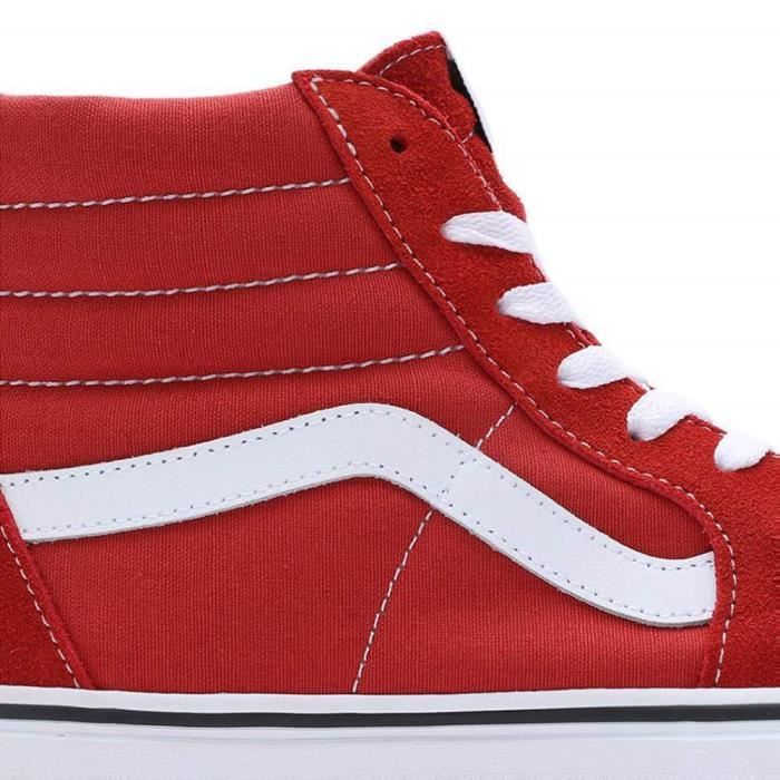 Vans sk8 hi rouge femme on sale