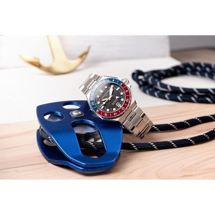 Dumas Harbour Sp 5119 Montre Automatique Japonaise Pour Homme Avec Bracelet En Acier Inoxydable Massif 44 Mm u4491