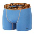 FREEGUN Boxer homme AKTIV, caleçon homme sport, ultra-confort ceinture (4 cm) et strech (Lot de 4) - bleu, gris, orange taille M-2