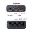 Convertisseur Scart vers HDMI Adaptateur Péritel vers HDMI 1080P pr Smartphone Box Décodeur STB PS3 PS4 SKY HDTV Lecteur DVD Blu-ray-2