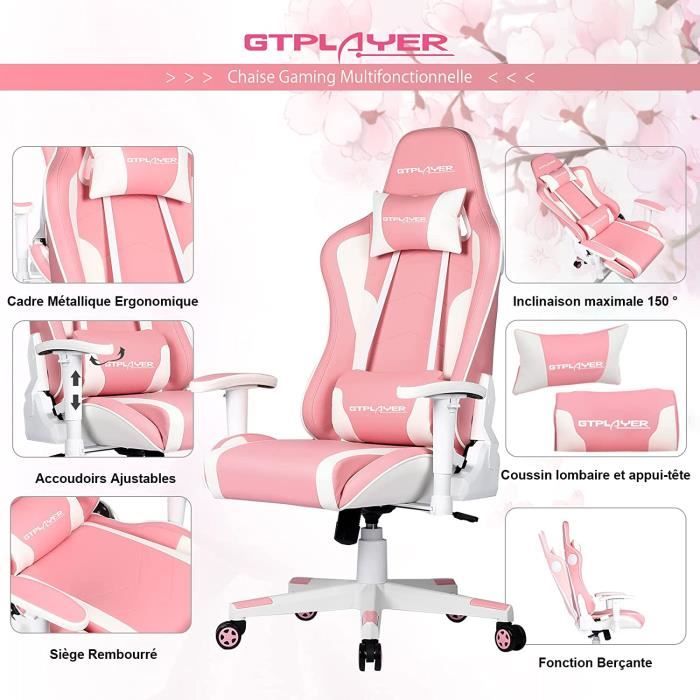 Chaise gaming fille - Cdiscount
