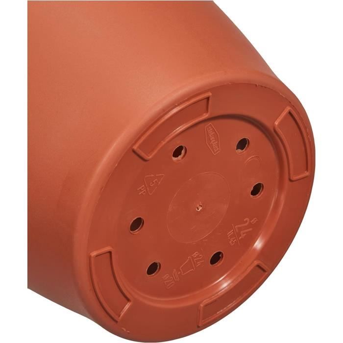 Maceta Tildenet Gardenware 82240 - Plástico Resistente, Estable A UV Y Aguanta De -50°C A +60°C