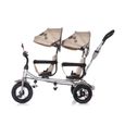 Chipolino Tricycle, Tricycle, 2Play, pour jumeaux, pneus, guidon, jusqu'à 50kg [gris foncé]-3