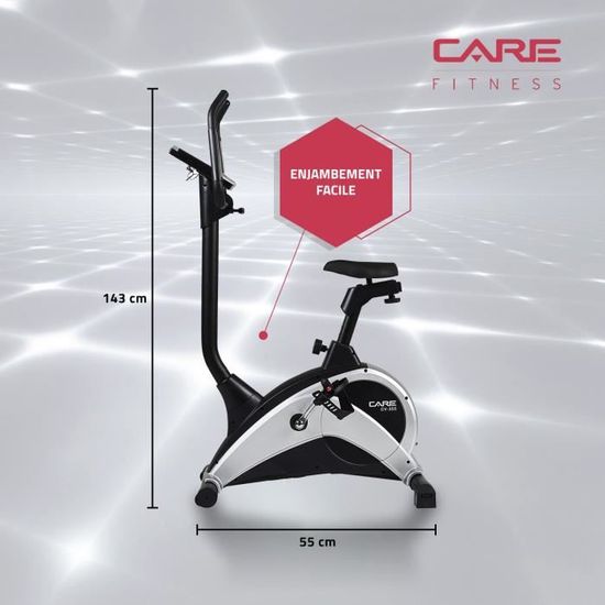 CARE Velo d appartement motorise CV 355 24 programmes Masse d inertie de 11Kg Cdiscount Sport