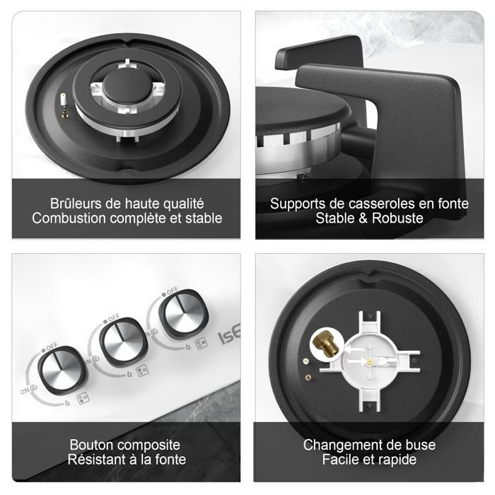 6 buses de jet LPG pour cuisinière, plaque de cuisson butane, gaz