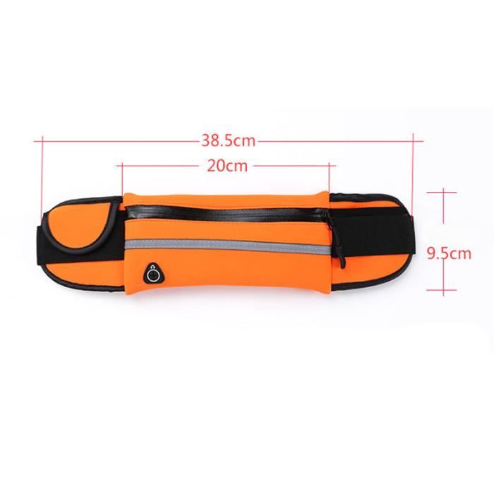Ceinture De Course Étanche Avec Porte-Bouteille - Sac Banane Sport Imperméable Téléphone 6.5" Running, Rando, VTT
