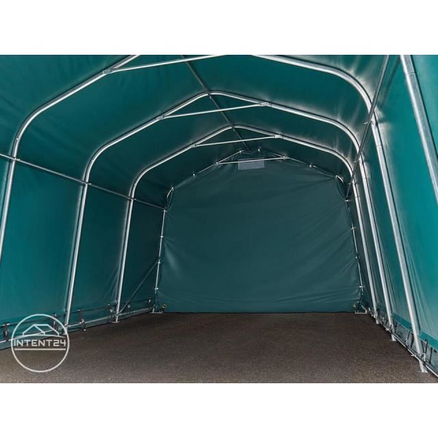 Garage Abri De Stockage TOOLPORT 3,3x4,7m - Bâche PE 450N, Structure Acier, Résistant UV - Pour Voiture, Moto, Outillage