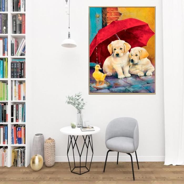 Kit Broderie Diamant Chien Golden Retriever | Brodeuse De Diamant