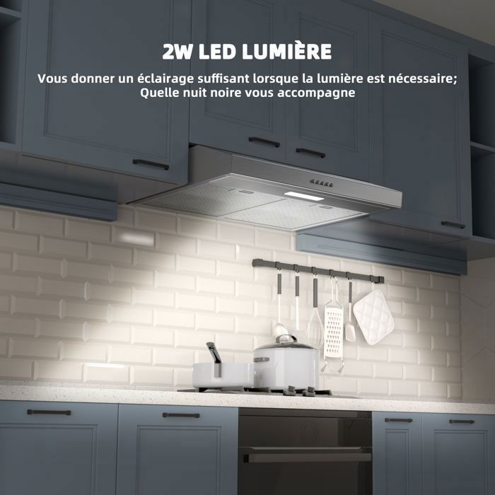 FIREGAS Hotte Aspirante 60cm, Extracteur de Cuisine Sans Évacuation, 3 — free download