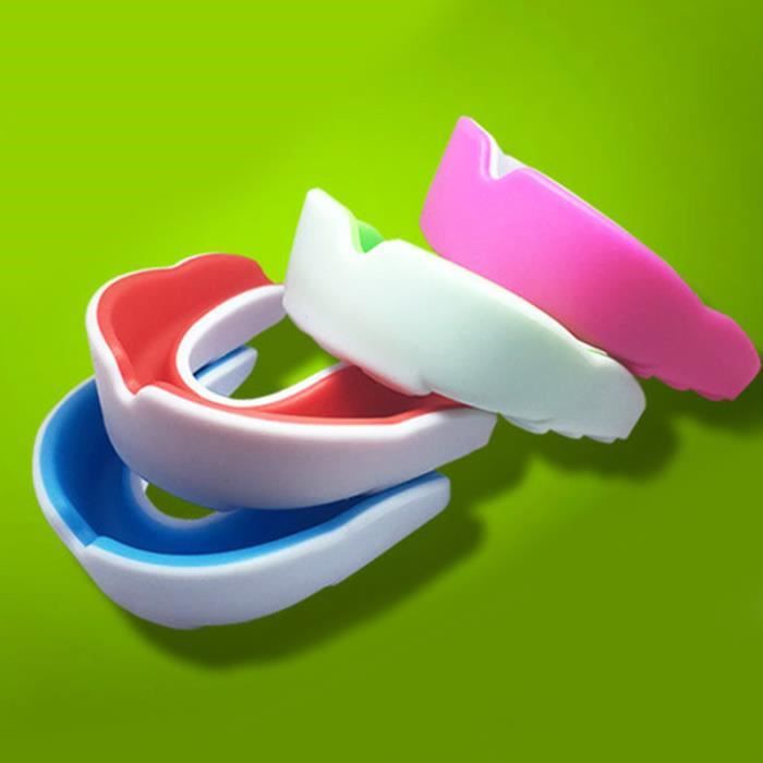 4 pcs Protège-dents de sport pour adolescents, protège les gencives des  dents et la mâchoire, bouclier de gomme pour la boxe Rugby - Cdiscount Sport