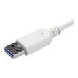 STARTECH Hub USB 3.0 portable - 3 ports avec câble intégré - Concentrateur USB 3.0 plus Gigabit Ethernet - Aluminium-4