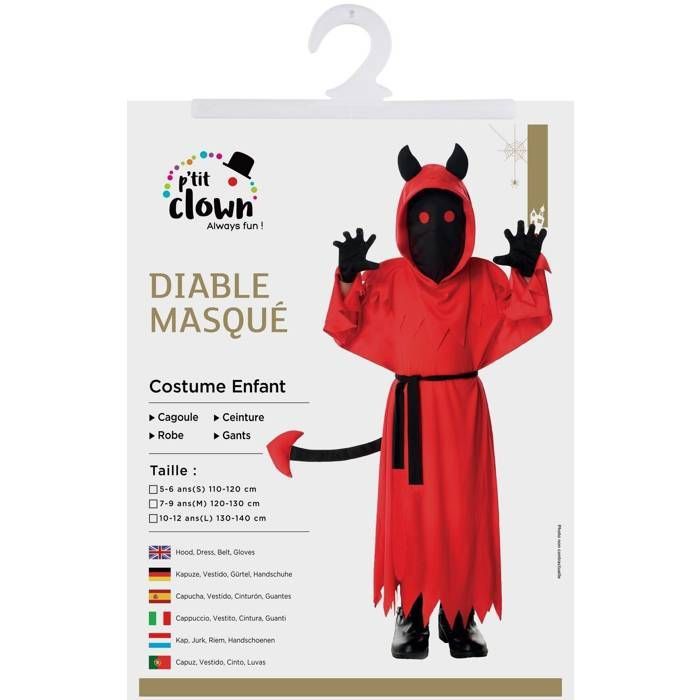 Déguisement diable garçon Diablito 3/4 ans pas cher Halloween rouge et