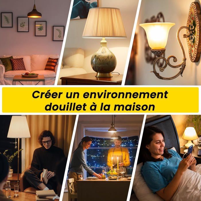 Ampoule Halogène E27 100W - Blanc Chaud 2800K, Dimmable, 1291 Lumens, Lot De 2