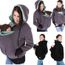 GRIS 3 en 1 Pull vêtement Veste avec capuche Zipper Porte-bébé 