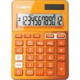 CANON Calculatrice de bureau LS-123K - 12 chiffres - Panneau solaire, pile - Orange métallisé-0