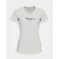 PEPE JEANS - T-shirt col rond - gris - L - Gris - Tee-shirts-0