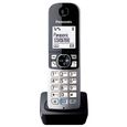 Combiné supplémentaire pour téléphone PANASONIC KX-TG68 - Noir - ID d'appelant - Réduction du bruit - Mode Eco-0