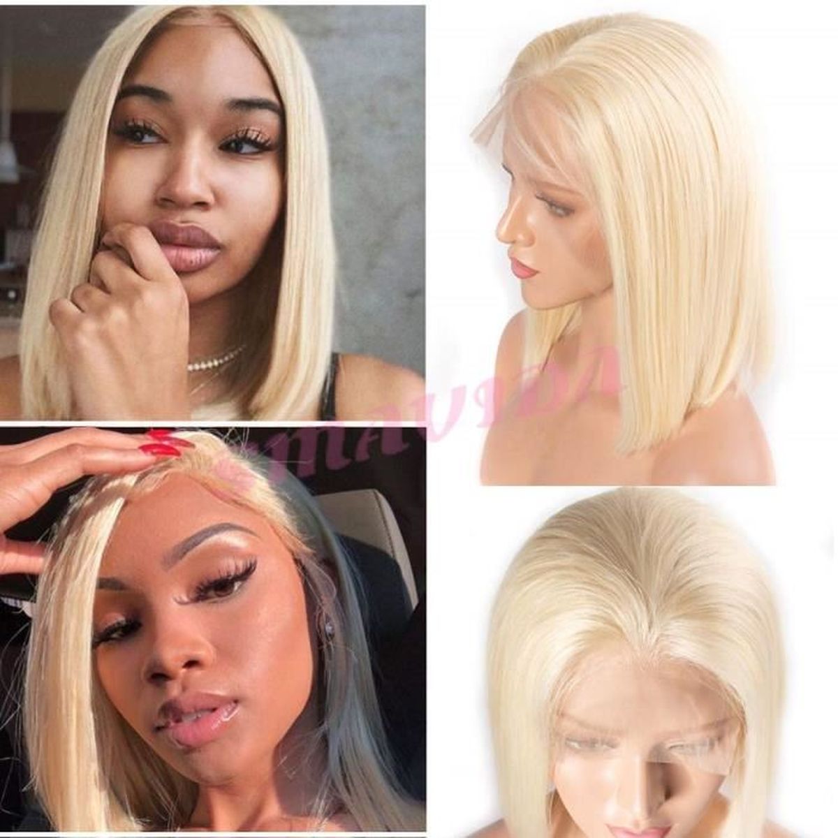 perruque cheveux naturel blond