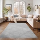 BRAND Tapis Salon Moderne - Azalée - Argent - 240 x 340 cm - 100% Polypropylène - SIMPEX