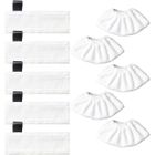 DASINKO 10 Chiffons lavables en microfibre (5 Bonnettes + 5 Chiffons) Convient pour Karcher Nettoyeur Vapeur EasyFix SC 2, SC 3, SC 4, SC 5