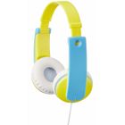 Casque audio pour enfant Tinyphone jaune et bleu JVC HA-KD7-Y-E