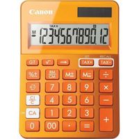 CANON Calculatrice de bureau LS-123K - 12 chiffres - Panneau solaire, pile - Orange métallisé