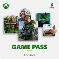 Abonnement de 6 mois au Xbox Game Pass pour Consol