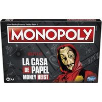 Monopoly Netflix Maison de l'argent/La CASA de Papel Edition,Jeu de société pour Adultes et Adolescents