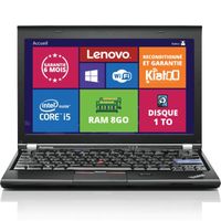ordinateur portable lenovo thinkpad x220 ultrabook intel core i5 8go ram 1to disque dur wifi windows 7 pc portable