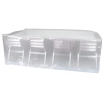Housse de protection pour table rectangulaire - RIBILAND - 220x120x70cm - Gris - Plastique Résine