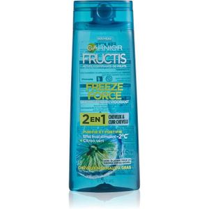SHAMPOING Garnier Fructis Freeze Force Shampooing 2 en 1 Citron Vert Homme Cheveux-Cuir Chevelu 250 ml[290]