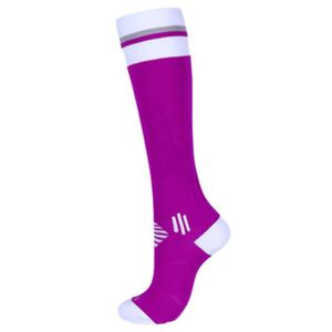 BALLE - BOULE - BALLON YS001-259-Violet - SM - Chaussettes de compression pour jambes fines, Pour exercice professionnel, Fitness, C