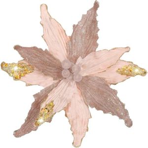 FLEUR ARTIFICIELLE 4 Pièces Poinsettia Fleurs Artificielles Fleurs de
