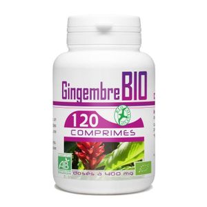 COMPLEMENTS ALIMENTAIRES - VIEILLISSEMENT Gingembre Bio - 400 mg - 120 comprimés