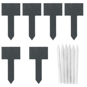 12 Pics Memo Ardoise En Bois A Planter Pour Nom Jardin Fleur Des Plantes Potager